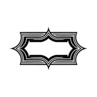Geometric Deco Frame,Minimalist, Elegant vector