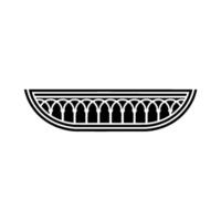 Gothic Arch Silhouette, Minimalist, Pattern vector