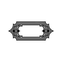 Art Deco Frame,Elegant Border, Vintage , Minimalist Style - Stylized vector