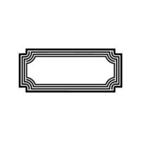 Geometric Deco Border, Minimalist, Minimalism vector