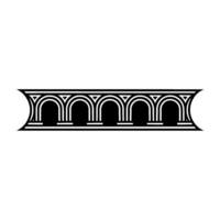 Art Deco Archway,Geometric Ornamentation, Vintage - Linear vector