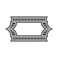 Art Deco Frame,Elegant Border, Vintage , Minimalist Style - Pattern vector