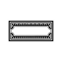 Art Deco Frame, Elegant Border, Vintage , Minimalist Style, Luxury vector
