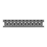 Art Deco Wave Border,Geometric , Elegant Ornament vector