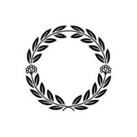 Elegant Laurel Wreath, Minimalist , Celebration Motif vector