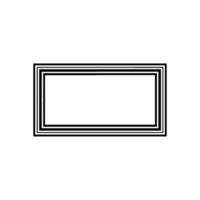 Minimalist Frame, Negative Space, Modern Element vector