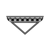 Geometric Archway, Minimalist , Classical Ornamentation vector