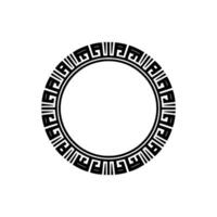 Geometric Aegean Frame, Minimalist, Greek vector