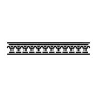 Art Deco Ornament Border, Geometric , Elegant Frame, Pattern vector