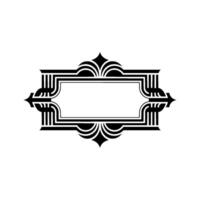 Art Deco Frame,Elegant Border, Vintage, Geometric vector