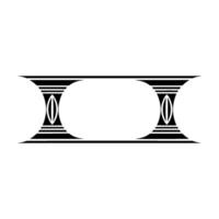 Geometric Deco Frame, Minimalist , Elegant Border, Division vector