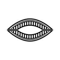 Geometric Lip Silhouette, Minimalist , Subtle Gradient vector