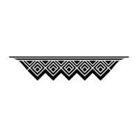 Geometric Deco Border, Stylized Diamond Pattern vector