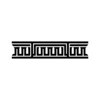 Geometric Column Border, Minimalist , Classical Motif vector