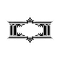 Art Deco Frame, Elegant Ornament, Vintage , Minimalist - Decorative vector