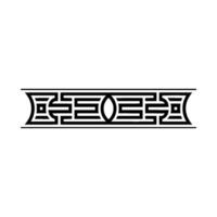 Geometric Border, Minimalist , Eastern Influence vector