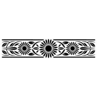 Elegant Floral Border, Vintage , Decorative Element, alternate version 11 vector