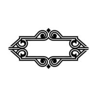 Elegant Deco Border, Vintage Frame, Decorative Element vector