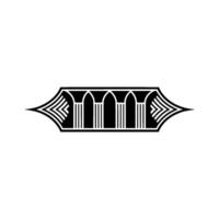 Art Deco Archway, Geometric Elegance, Minimalist vector