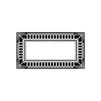 Elegant Border Frame, Vintage , Minimalist Composition vector