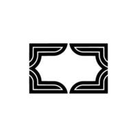 Geometric Bracket, Minimalist , Elegant Framework vector