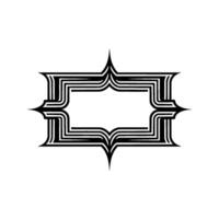 Art Deco Geometric Frame, Streamlined Elegance vector