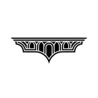 Art Deco Archway Ornament, Geometric, Style vector