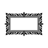 Ornate Black Frame, Elegant , Vintage Style vector