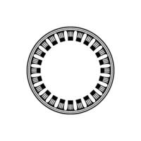 Geometric Circle Frame, Minimalist , Abstract Pattern - Illustration vector