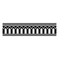 Gothic Arch Border, Minimalist, Ornamentation vector