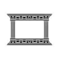 Art Deco Frame, Geometric Elegance, Vintage, Columns vector