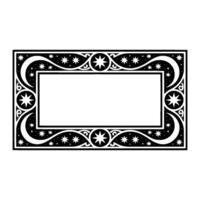 Ornate Celestial Border, Vintage , Elegant Frame vector