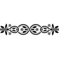 Elegant Floral Border, Vintage , Decorative Element, alternate version 13 vector