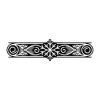 Elegant Vintage Ornament Border, Decorative Element, Floral vector