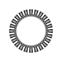 Geometric Circle Frame, Minimalist , Circular Motif - Art vector