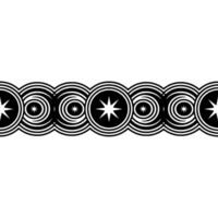 Geometric Starburst Border, Minimalist vector