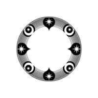 Celestial Spiral Lunar Motif, Starry Night vector