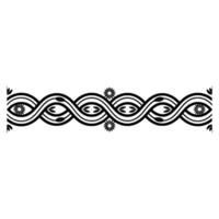 Intricate Celtic Border, Floral Motif, Vintage - Pattern vector