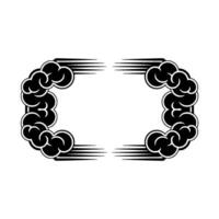 Geometric Cloud Frame, Minimalist vector