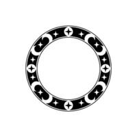 Stylized Celestial Ring, Intricate Ornamental Border vector