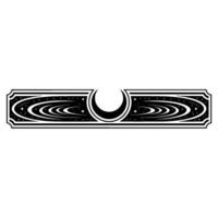 Celestial Emblem Lunar Orbit Starry Border vector