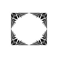 Elegant Botanical Frame, Minimalist - Geometric vector