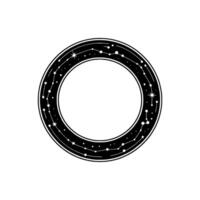 Celestial Circle Minimalist Starry Constellation vector