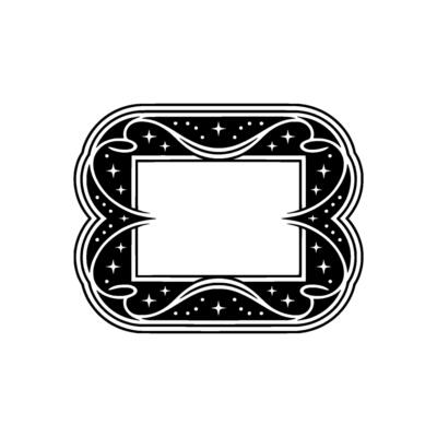 Ornate Starburst Frame, Vintage Elegance