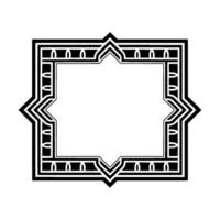 Art Deco Geometric Frame, Elegant Border, Vintage, Ornament vector