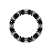 Celestial Circle Minimalist Starburst Frame vector