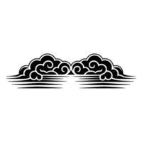 Stylized Cloud Border, Minimalist Wave vector