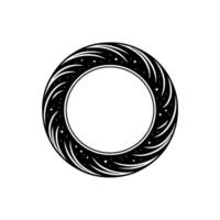 Celestial Vortex Minimalist Circular Emblem vector