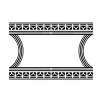 Geometric Deco Frame,Minimalist, Ornamentation vector