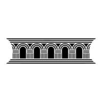 Geometric Archway, Minimalist , Architectural Motif - Pattern vector